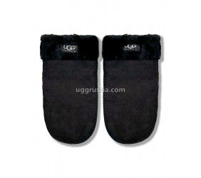 UGG Варежки Замшевые Женские Черные