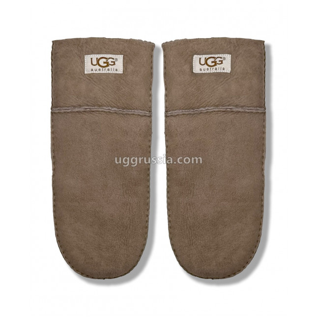 UGG Варежки Замшевые Женские Серые