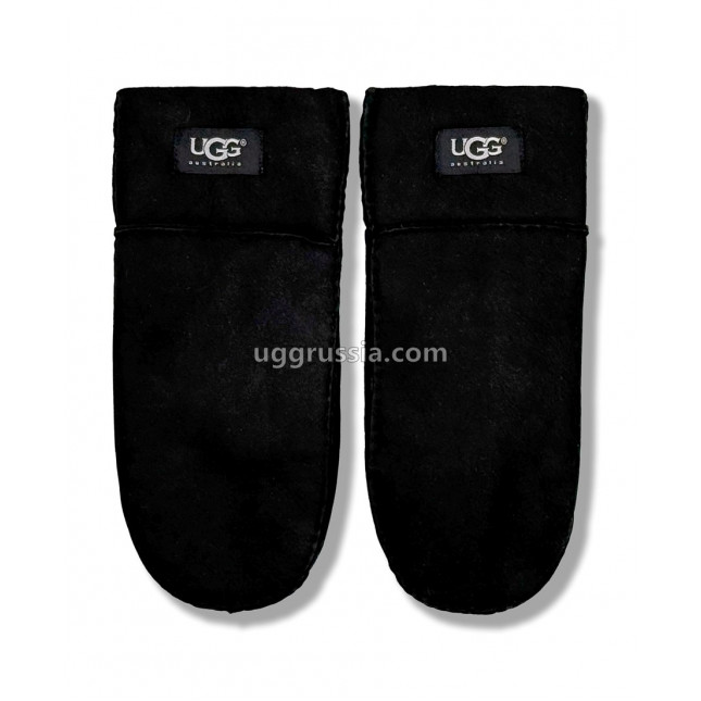 UGG Варежки Замшевые Мужские Черные