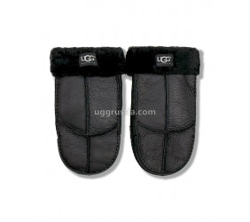 UGG Варежки Кожаные Мужские Черные