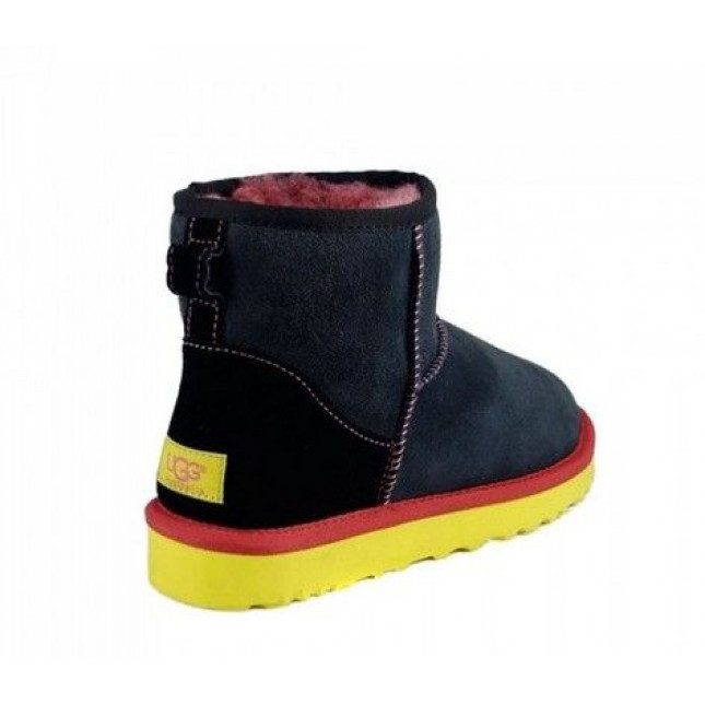 UGG Classic Mini II Black-Yellow