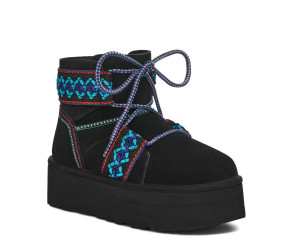 UGG Classic Mini II Braid Platform Black