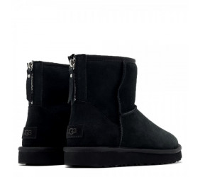 UGG Classic Mini Zip II Black (без камней)