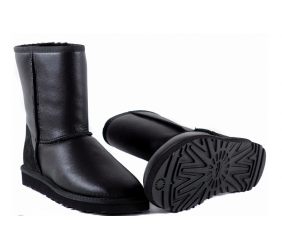 UGG Classic Short Metallic Black