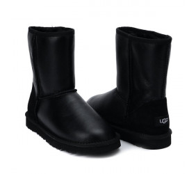 UGG Classic Short Metallic Black