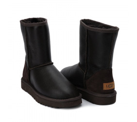 UGG Classic Short Metallic Chocolate