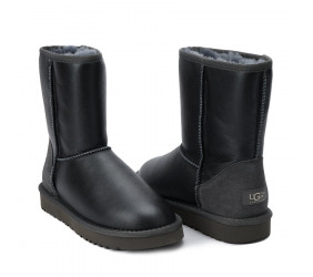 UGG Classic Short Metallic Grey