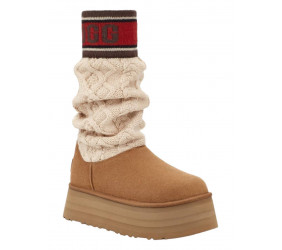 UGG Classic Sweater Letter Chestnut