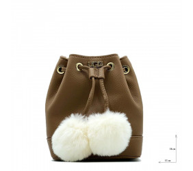 UGG Aaliyah Bucket Crossbody Pom Chestnut