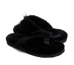 UGG Fluff Flip Flop II Black