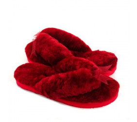 UGG Fluff Flip Flop II Bordo