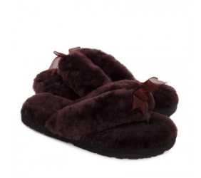 UGG Fluff Flip Flop II Chocolate