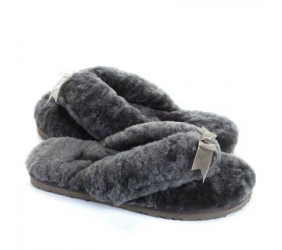 UGG Fluff Flip Flop II Grey