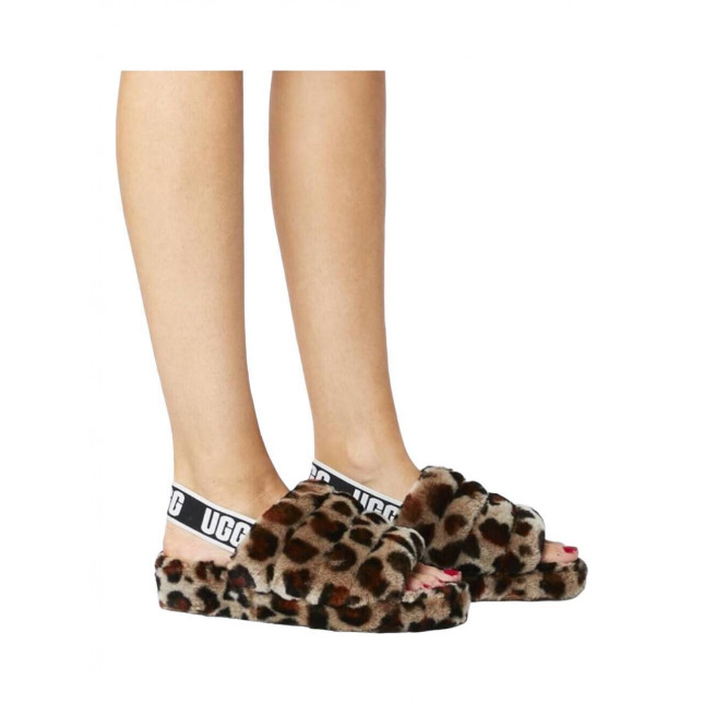 UGG Fluff Yeah Slide Leopard