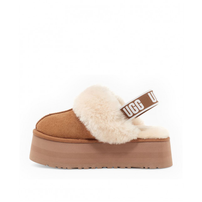 UGG Funkette Suede Platform Chestnut