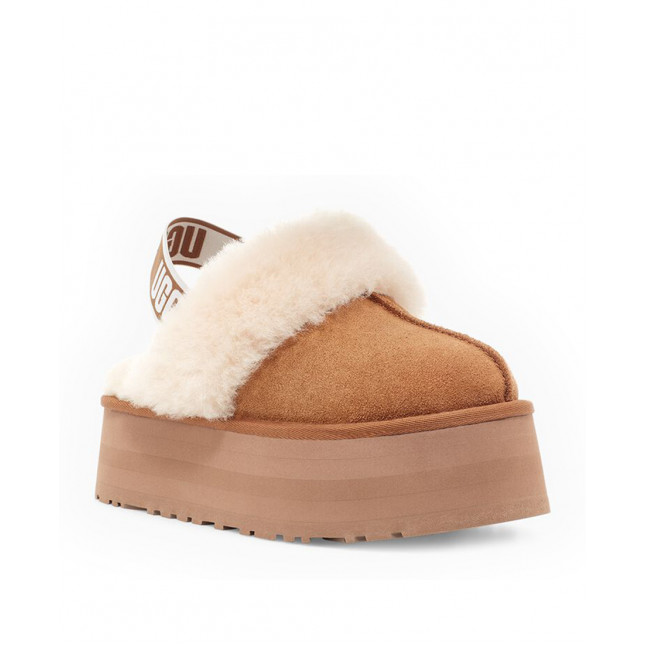 UGG Funkette Suede Platform Chestnut