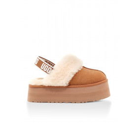 UGG Funkette Suede Platform Chestnut