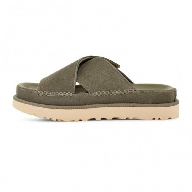 UGG Goldenstar Cross Slide - Moss Green