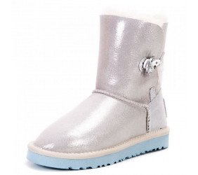 UGG Kids Bailey Button I Do White