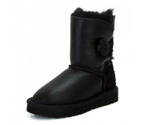 UGG Kids Bailey Button Metallic Black