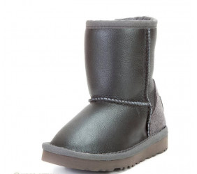 UGG Kids Classic Short Metallic Grey