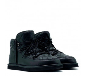 UGG Lodge Mini Leather Black