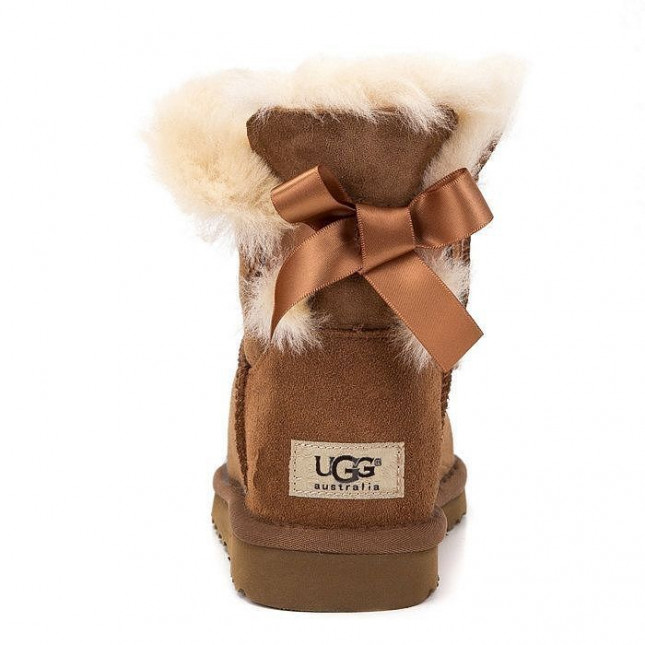 UGG Bailey Bow Mini Chestnut