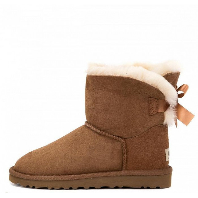 UGG Bailey Bow Mini Chestnut