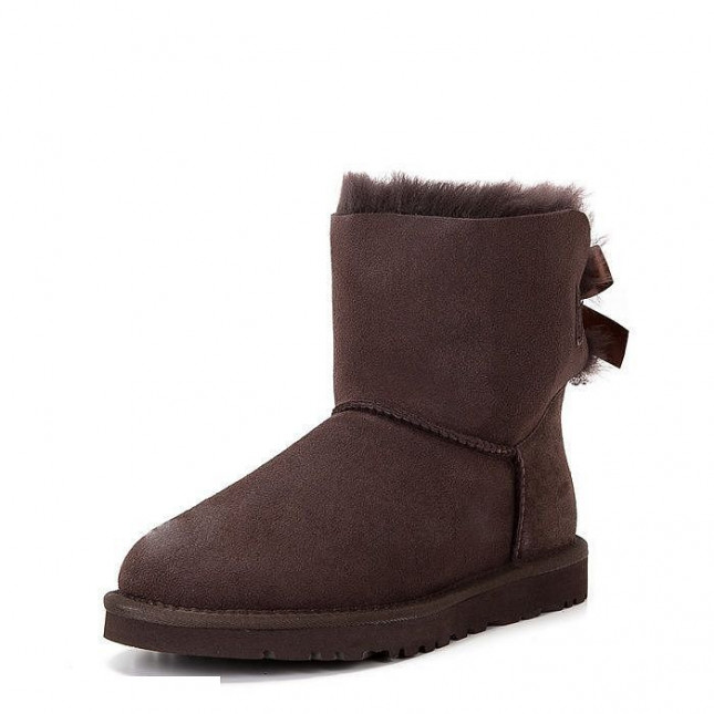UGG Bailey Bow Mini Chocolate