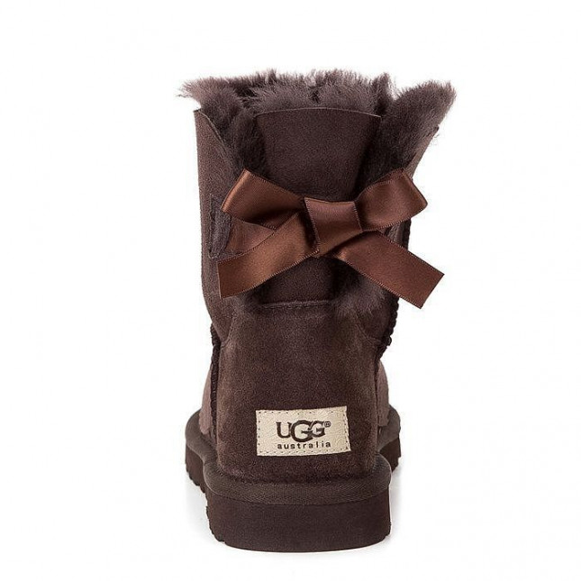 UGG Bailey Bow Mini Chocolate