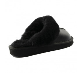 UGG Mens Slippers Scufette Metallic Black