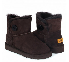 UGG Mini Bailey Button II Chocolate
