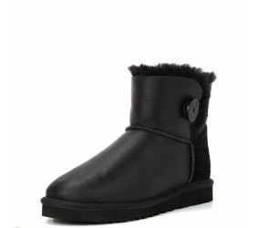 UGG Mini Bailey Button Metallic Black