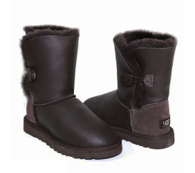 UGG Bailey Button Metallic Chocolate