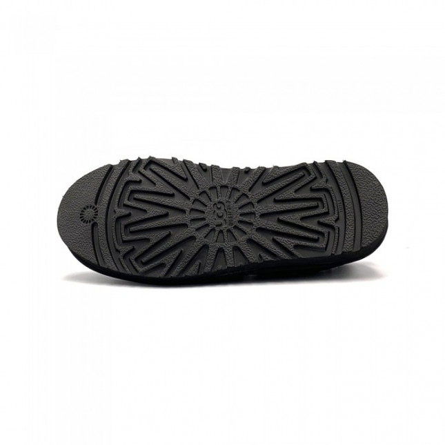 UGG Stitch Slip Leather Black