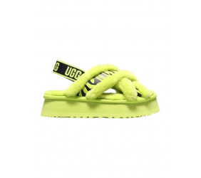 UGG W Disco Cross Slide Animalia Key Lime