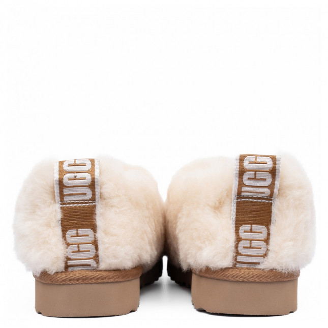 UGG Hailey Fluff Slippers Natural