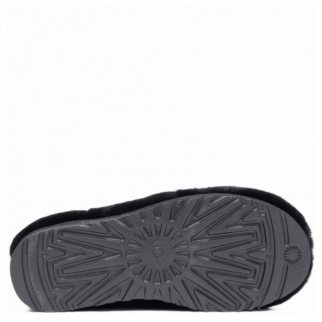UGG Hailey Fluff Slippers Black