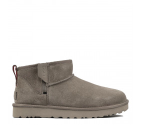 UGG Mens Classic Ultra Mini Zip Boot Smoke