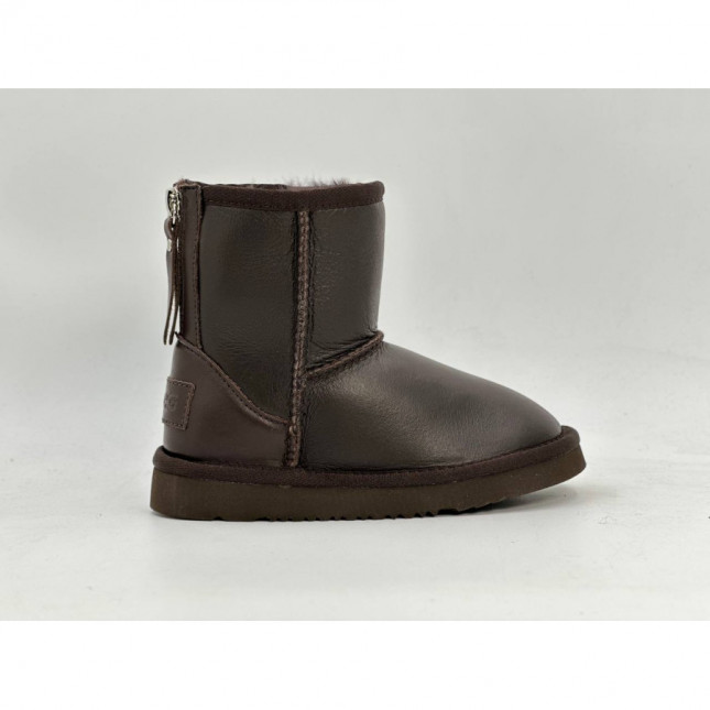 UGG Kids Zip Metallic Chocolate